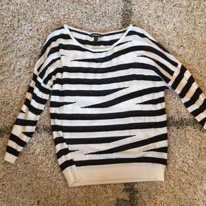 Express zebra print sweater